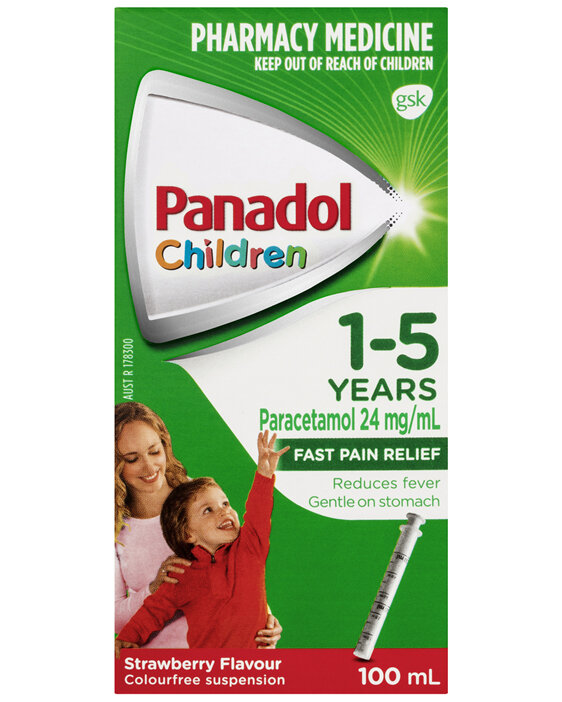 PANADOL CHILD 1-5 YEARS STRAWBERRY 100ML