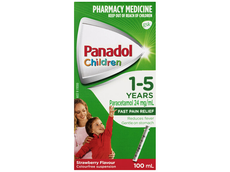 PANADOL CHILD 1-5 YEARS STRAWBERRY 100ML