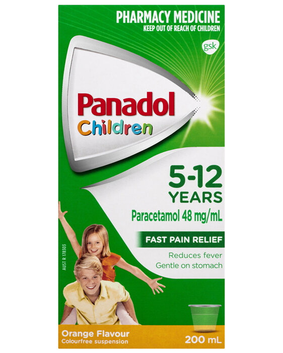 PANADOL CHILD 5-12YR ORANGE 200ML