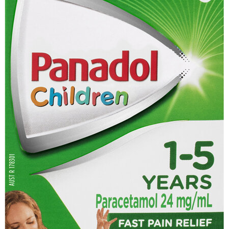 Panadol Children 1-5 years Colourfree Suspension, Orange Flavour, 200mL