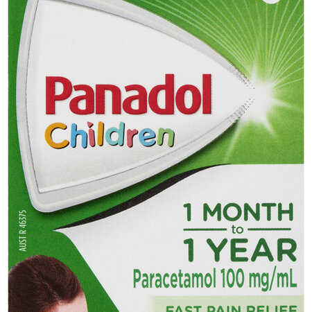 Panadol Children 1 Month to 1 Year Baby Drops with Dropper, Fever & Pain Relief, 20 mL