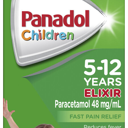 Panadol Children 5-12 Years Elixir, Raspberry Flavour, 200mL