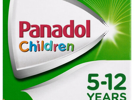 Panadol Children 5-12 Years Suspension, Fever & Pain Relief, Orange Flavour, 100 mL 
