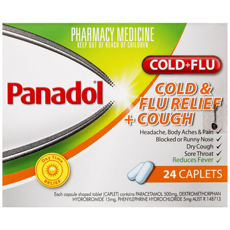 Panadol Cold & Flu Relief + Cough 24 Caplets