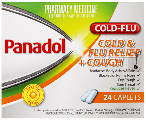 Panadol Cold & Flu Relief + Cough 24 Caplets