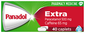 Panadol Extra for Pain Relief, Paracetamol & Caffeine -  500mg 40 Caplets