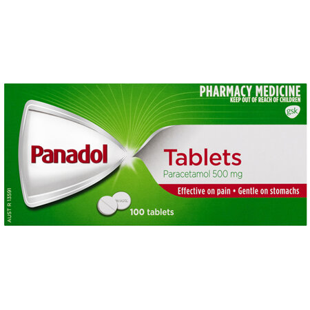 Panadol for Pain Relief, Paracetamol - 500mg 100 Tablets