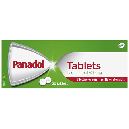 Panadol for Pain Relief, Paracetamol - 500mg 20 Tablets