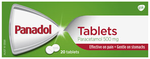 Panadol for Pain Relief, Paracetamol - 500mg 20 Tablets