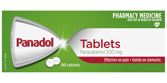 Panadol for Pain Relief, Paracetamol - 500mg 50 Tablets