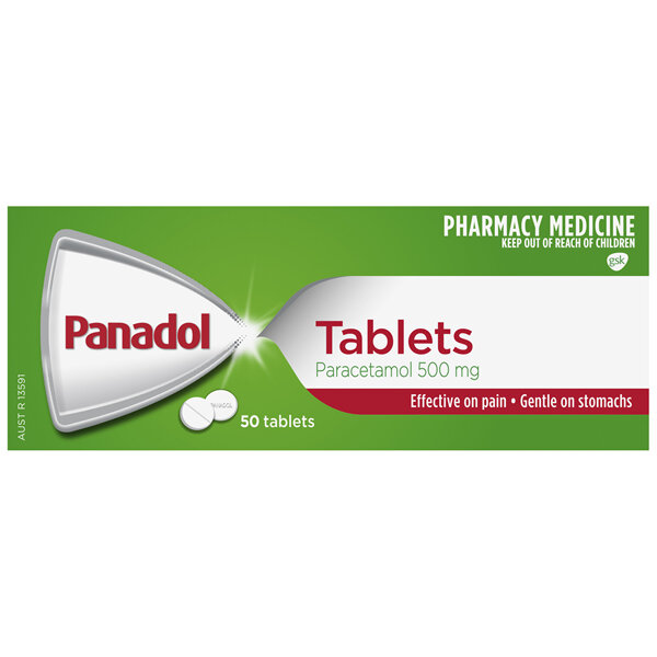 Panadol for Pain Relief, Paracetamol - 500mg 50 Tablets