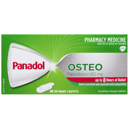 Panadol Osteo for Osteoarthritis, Paracetamol - 665mg 96 Caplets