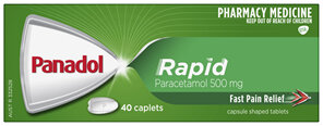 Panadol Rapid for Pain Relief, Paracetamol - 500mg 40 Caplets