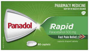 Panadol Rapid for Pain Relief Paracetamol - 500mg 80 Caplets