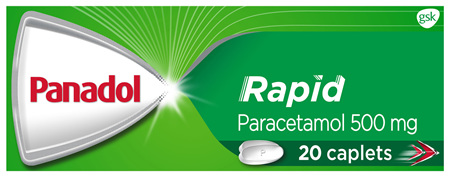 Panadol Rapid Paracetamol 500mg 20 Caplets