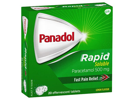 Panadol Rapid Soluble Paracetamol 20 Tablets
