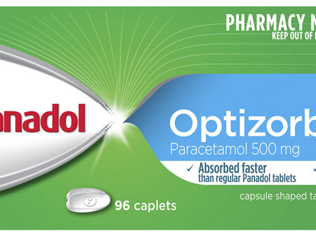Panadol with Optizorb for Pain Relief, Paracetamol - 500mg 96 Caplets