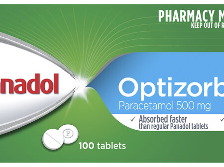Panadol with Optizorb for Pain Relief, Paracetamol - 500mg 100 Tablets