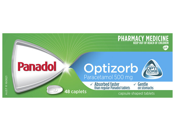 Panadol with Optizorb for Pain Relief, Paracetamol - 500mg 48 Caplets