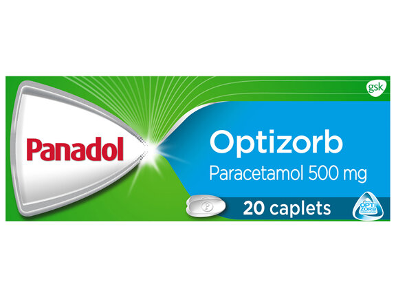 Panadol with Optizorb for Pain Relief, Paracetamol - 500mg 20 Caplets