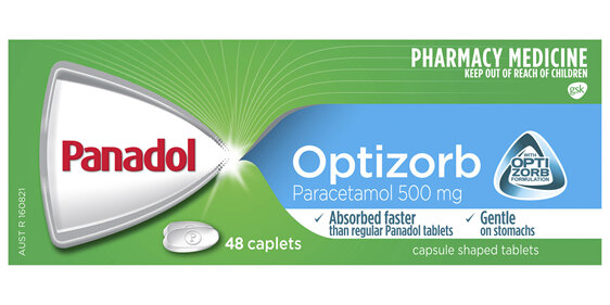 Panadol with Optizorb for Pain Relief, Paracetamol - 500mg 48 Caplets