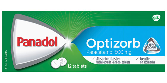 Panadol with Optizorb for Pain Relief, Paracetamol - 500mg 12 Tablets