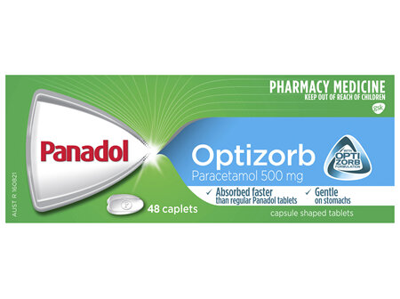 Panadol with Optizorb for Pain Relief, Paracetamol - 500mg 48 Caplets