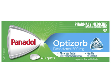 Panadol with Optizorb, Paracetamol Pain Relief Caplets, 48