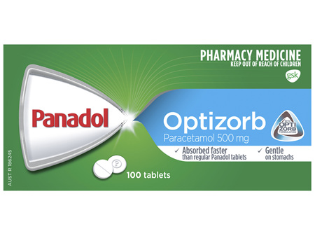Panadol with Optizorb, Paracetamol Pain Relief Tablets, 100