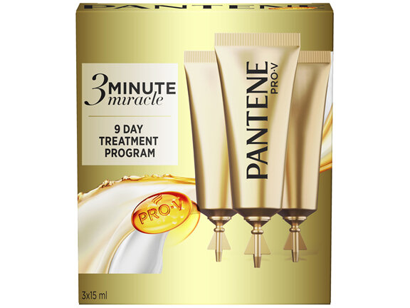 Pantene Pro-V 3 Minute Miracle Intensive Treatment Conditioner 3 x 15ml