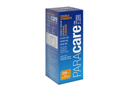 Paracare Double Strength Orange Childrens Liquid 200ml