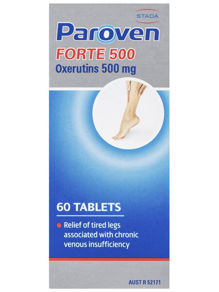 Paroven Forte 500mg Tablets 60 Pack