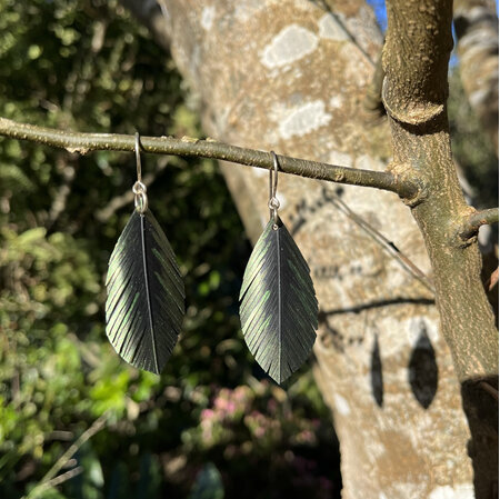 Parsons earrings with olive