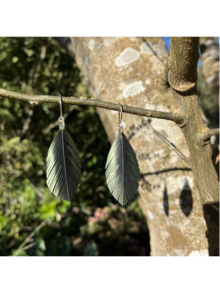 Parsons earrings with olive