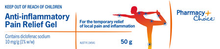 Pharmacy Choice -  Anti-Inflammatory Pain Relief Gel 50g
