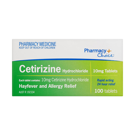 Pharmacy Choice -  Cetirizine Hayfever & Allergy Relief 100 Tablets