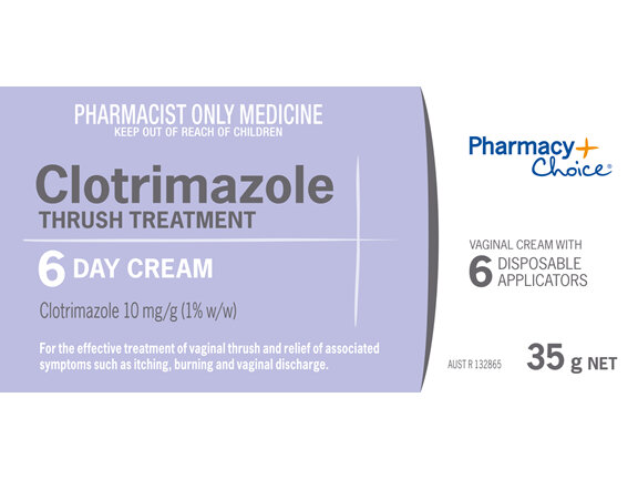 Pharmacy Choice -  Clotrimazole Thrush Treatment 6 Day Cream 35g