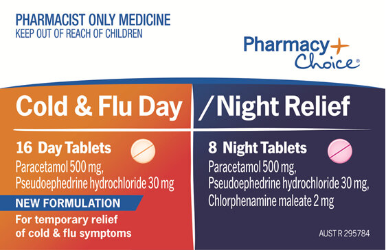 Pharmacy Choice -  Cold & Flu Day/Night 24 Tablets