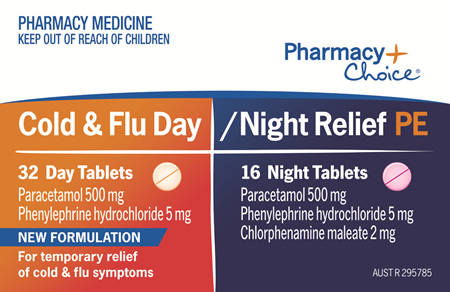 Pharmacy Choice -  Cold Flu & Sinus PE 48 Tablets