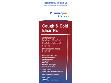 Pharmacy Choice -  Cough Cold Elixir PE 200mL