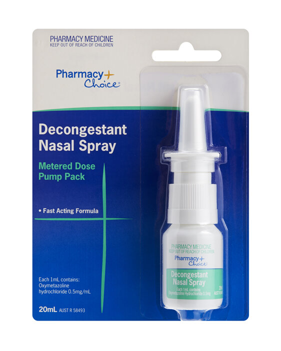 Pharmacy Choice -  Decongestant Nasal Spray Pump 20mL