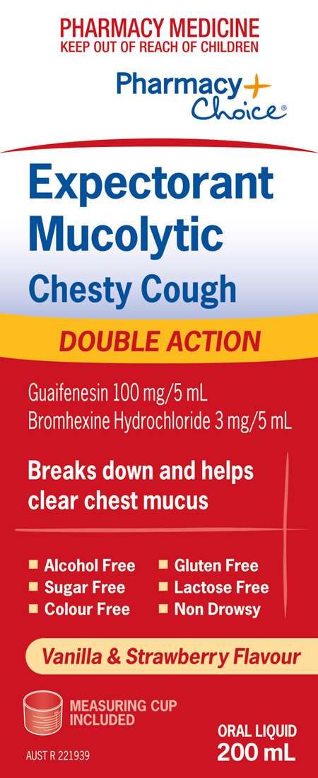 Pharmacy Choice -  Expectorant Mucolytic Chesty Cough 200mL