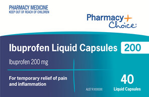 Pharmacy Choice -  Ibuprofen 200mg 40 Liquid Capsules