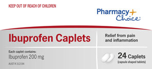 Pharmacy Choice -  Ibuprofen Caplets 24's