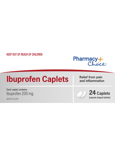 Pharmacy Choice -  Ibuprofen Caplets 24's