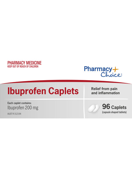 Pharmacy Choice -  Ibuprofen Caplets 96's