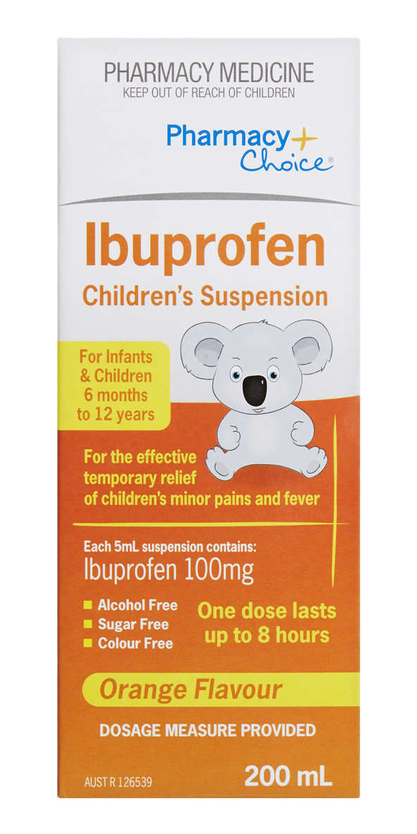 Pharmacy Choice Ibuprofen Childrens Suspension 6 Months To 12 Years