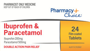 Pharmacy Choice -  Ibuprofen + Paracetamol 24 Tablets