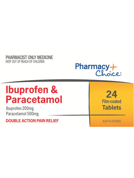 Pharmacy Choice -  Ibuprofen + Paracetamol 24 Tablets