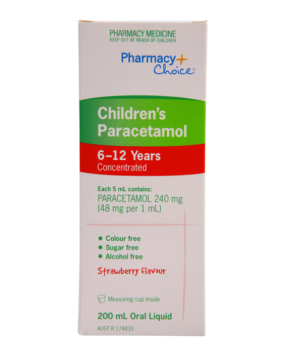Pharmacy Choice -  Paracetamol Children's Suspension (6 - 12 years) 200mL